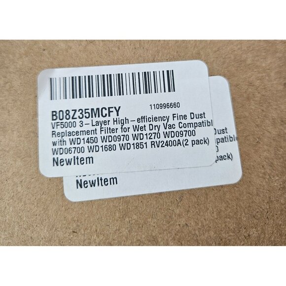 Ridgid 2 Pack Genuine Fine Dust Pleated Paper Wet Dry Vac Shop Vacuum Filters - Picture 10 of 10